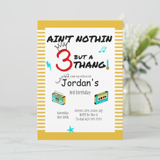 Er is niets anders dan een uitnodiging van 3 Thang (Staand voorkant)