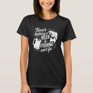 Er is niets dat bier en vissen niet kan oplossen t-shirt