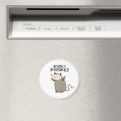 Er is niets Im-possum-ble Funny Possum Pun Magneet (Insitu (Vaatwasser))