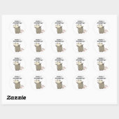 Er is niets Im-possum-ble Funny Possum Pun Ronde Sticker (Vel)