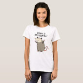 Er is niets Im-possum-ble Funny Possum Pun T-shirt (Voorkant volledig)