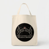 Er is niets mis met anders zijn tote bag (Voorkant)