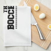 Er is niets waar ik meer van hou dan van Bocce-Bal Theedoek (Quarter Fold)