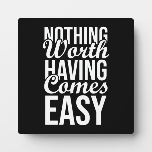 Er is niets waard om rustig te zijn - Gym, Hustle Fotoplaat (Voorkant)