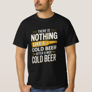 Er is niets zo koud als een biertje na een lekkere t-shirt