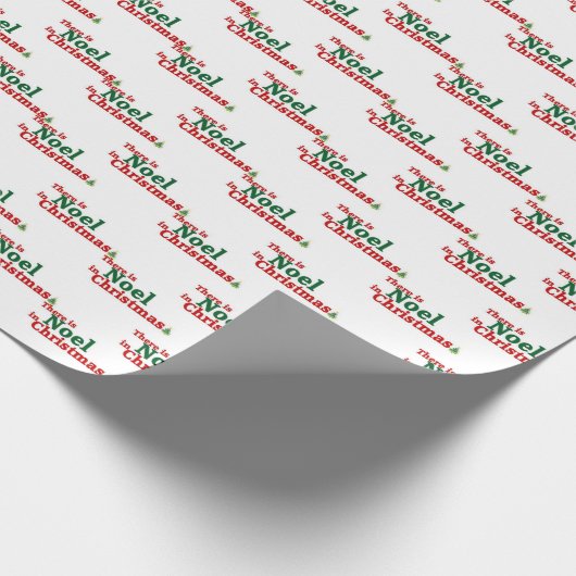 Er is Noel in Kerstmis (Roman Bold V1) Cadeaupapier (Hoek)