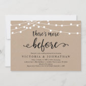 Er is nog meer, Rustic Rehearsal Dinner Kaart (Voorkant)