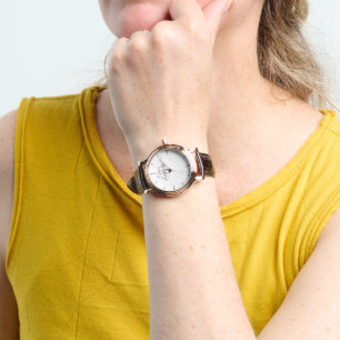 Er is schoonheid in eenvoud Elegant Minimal Chic Horloge