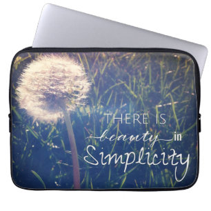 Er is schoonheid in eenvoud laptop sleeve
