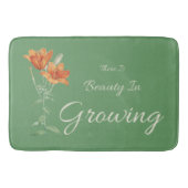 Er is schoonheid in het kweken van bloemengroen en badmat (Voorkant)