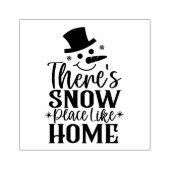 Er is sneeuwruimtes als thuissneeuwman 	rubberstempel (Afrduk)