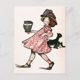 "Er is veel een slip.... illustratie Briefkaart