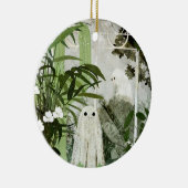 Er is weer een geest in de kas... keramisch ornament (Rechts)