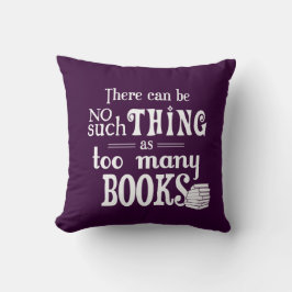 Er kan niet zo veel zijn als te veel boeken kussen