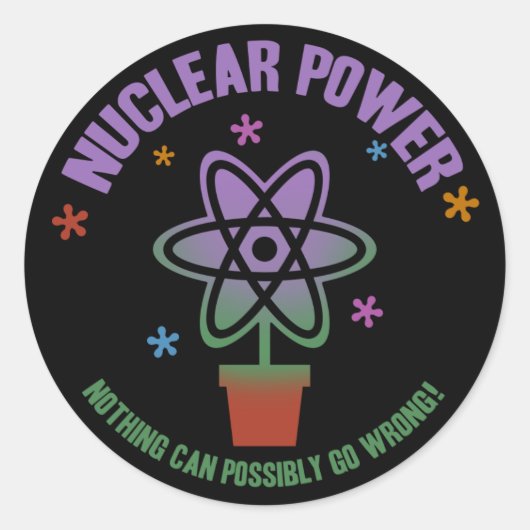 Er kan niets misgaan! ronde sticker (Voorkant)