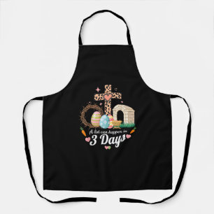 Er kan veel gebeuren in 3 dagen Pasen Jezus Religi Schort
