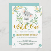 ęr Koala mignon le sauvage des invitations | (Devant / Derrière)