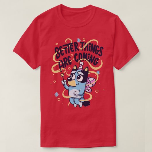 Er komen betere dingen aan Fairy Dog T-shirt (Design voorkant)