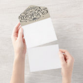 Er komen goede dingen all in one uitnodiging (Afscheurbaar)