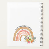 Er komen goede dingen, boho regenboog. planner (Achterkant)