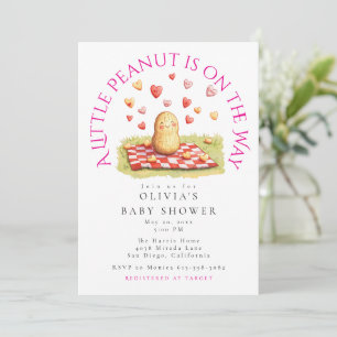 Er komt een klein pinda'tje aan Baby Shower Kaart