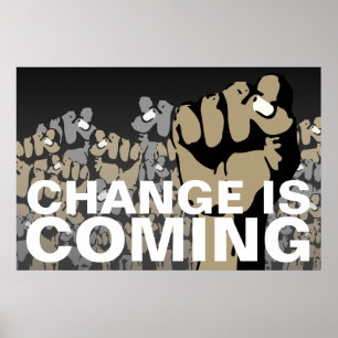 Er komt verandering aan poster