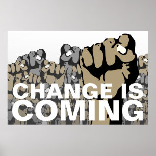 Er komt verandering aan poster
