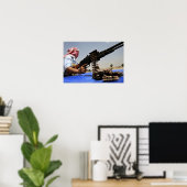 Er liggen 762 mm ronden op de vrachtwagen poster (Thuiskantoor)