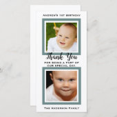 Ęr Merci d'anniversaire de bébé (Devant / Derrière)