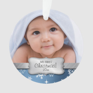 Ęr Noël de bébé avec des flocons de neige