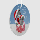 Ęr Noël du bébé, ours de nounours de Père Noël (devant)