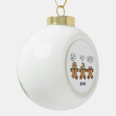 ER Nurse Gingerbread Man Keramische Bal Ornament (Links)