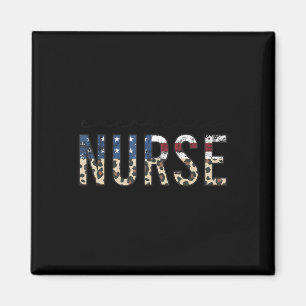 ER Nurse Patriotic Memorial Day 4th of July Magneet