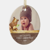 Ęr ornement de Noël de la photo du bébé mignon (Droite)
