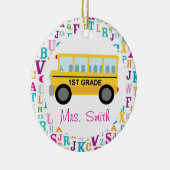 ęr Ornement de professeur d'autobus scolaire (Droite)