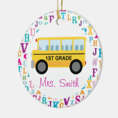 ęr Ornement de professeur d'autobus scolaire (Gauche)