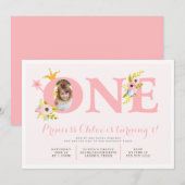 ęr Princesse Party Invitation de photo (Devant / Derrière)