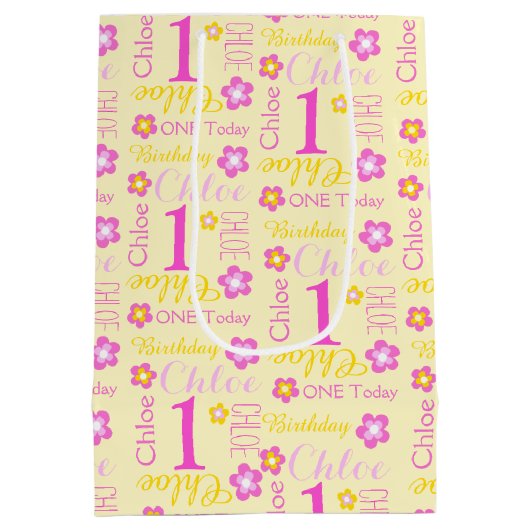 ęr Sac nommé fait sur commande jaune rose de (Dos)