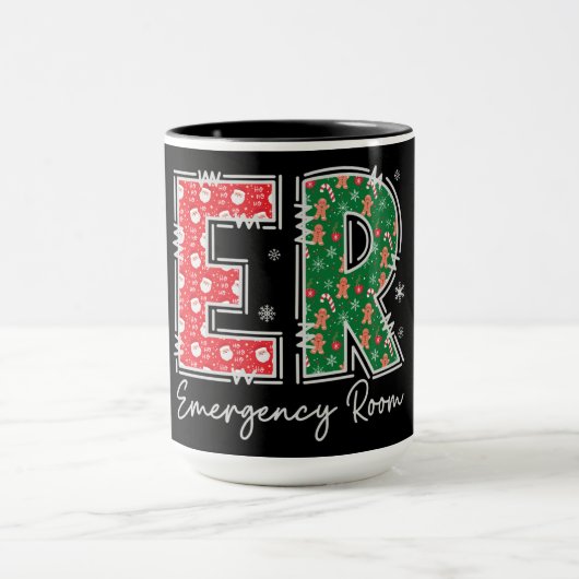 ER Spoedeisende Hulp Kerst Mok (Midden)