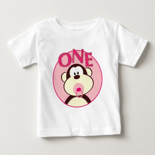 Ęr T-shirt d'anniversaire de singe adorable (Devant)