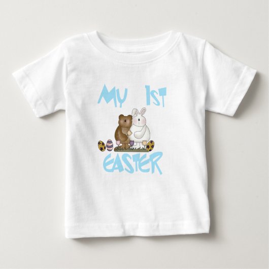 Ęr T-shirt de Pâques de lapin et d'ours (Devant)