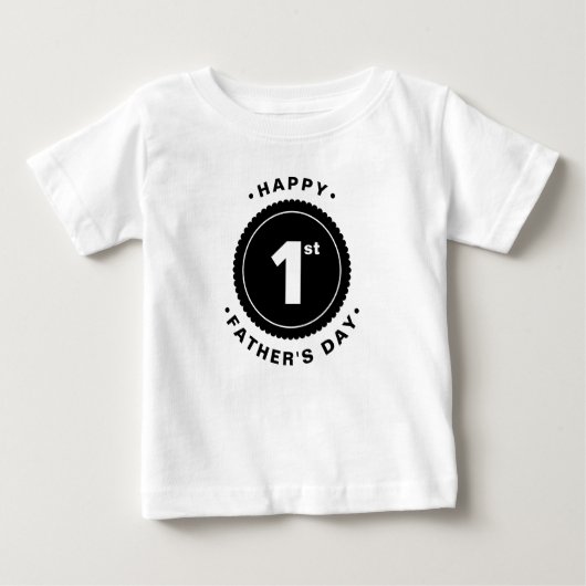 Ęr T-shirt heureux de bébé de fête des pères (Devant)