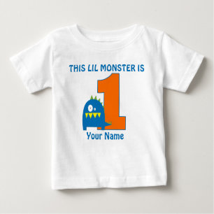 ęr T-shirt personnalisé par monstre d'anniversaire