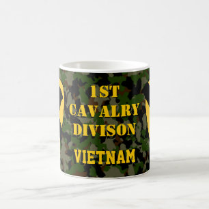 ęr Tasse de café verte de Camo Vietnam de Divisi