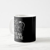 ęr Tasse tirée par la main de Valentine de couples (Devant gauche)
