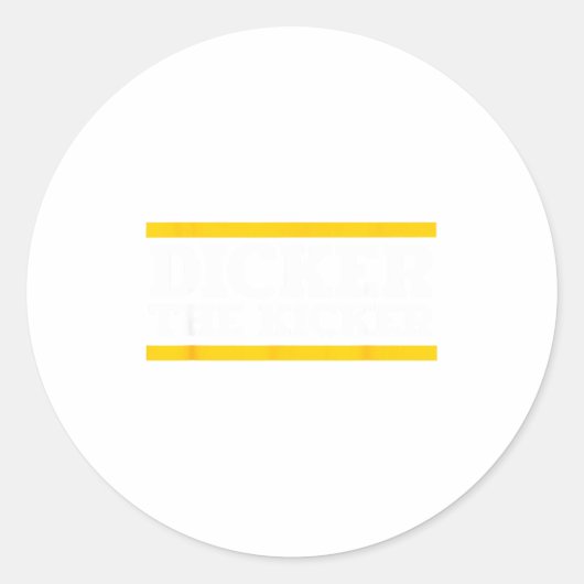 Er The Kicker Ronde Sticker (Voorkant)