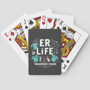 ER Verpleegkundige organiseerde chaos Funny Health Pokerkaarten