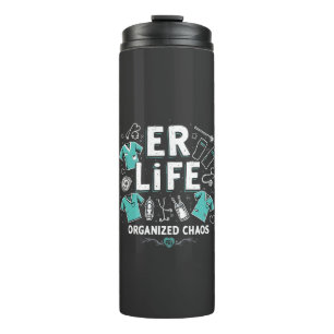 ER Verpleegkundige organiseerde chaos Funny Health Thermosbeker