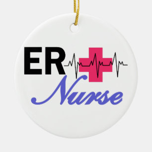 ER verpleegster Keramisch Ornament
