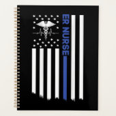 ER VERSE Amerikaanse vlag Verpleegster EMT verplee Planner (Voorkant)